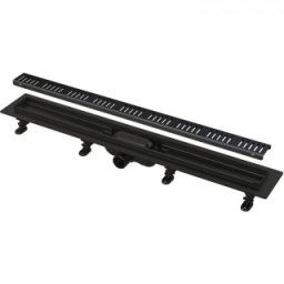 Set rigola dus cu gratar Alcadrain Simple APZ10 65cm, negru mat