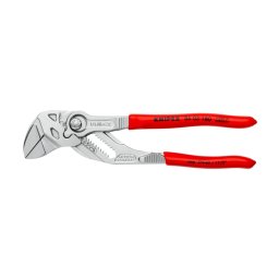 Cleste-cheie KNIPEX Pliers Wrench cromat, cu falci netede, 180 mm, fabricat in Germania 86 03 180