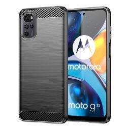 Husa Husa pentru Motorola Moto G22 - Techsuit Carbon Silicone - Black