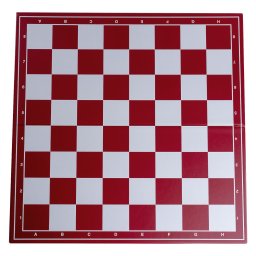 Tabla de sah pliabila PVC 49x49cm, patrat 55mm - Red