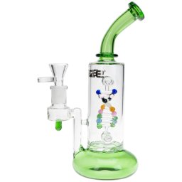 Blaze Bong din sticla ADN Bubbler cu dublu Helix Verde 24cm
