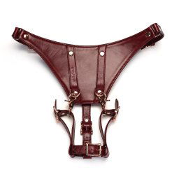 Slip strap on Liebe Seele Forced Wine Red