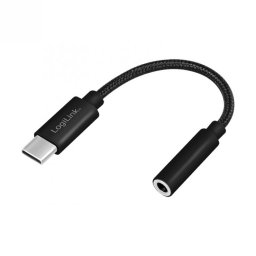 Adaptor USB type C la jack stereo 3.5mm DAC T-M 13cm, Logilink UA0398