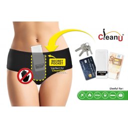 Slip dama bumbac cu Buzunar Secret Anti-Paranoia Pack + 25ml urina sintetica CleanUrin S-M