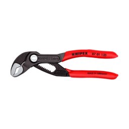 Cleste reglabil KNIPEX Cobra pentru instalatori, autoblocant, manere plastic, 125 mm, fabricat in Germania 87 01 125