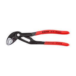Cleste reglabil KNIPEX Cobra pentru instalatori, autoblocant, manere plastic, 180 mm, fabricat in Germania 87 01 180