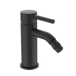 Baterie bideu Ideal Standard Ceraline cu ventil, negru mat