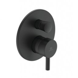 Baterie cada dus Ideal Standard Ceraline cu corp incastrat, negru mat
