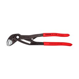 Cleste reglabil KNIPEX Cobra cu arc de deschidere, mecanism autoblocant, pentru instalatori si mentenanta, manere plastic, 250 mm, fabricat in Germania 87 11 250