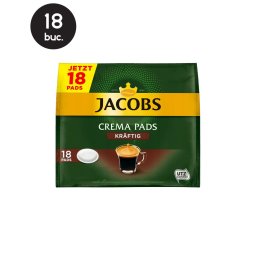 18 Paduri Jacobs Crema Pads Strong - Compatibile Senseo