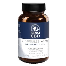 Ulei de Canabis CBD, 30 capsule, 1200mg, Melatonina