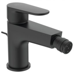 Baterie bideu Ideal Standard Cerafine O cu ventil, negru mat