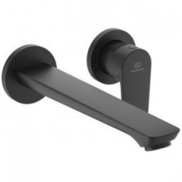 Baterie lavoar perete Ideal Standard Cerafine O pipa 244mm, negru mat