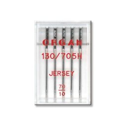 5 ace tricot Organ Jersey, cu finete acului intre 60-100, sistem ac 130/705 H