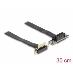 Riser card PCI Express x1 unghi 90 grade + cablu 30cm, Delock 88042