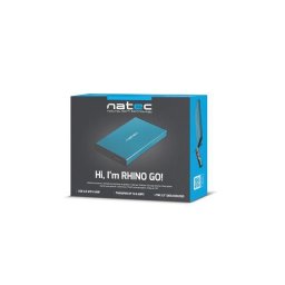 HDD Rack Natec external enclosure RHINO GO for 2,5'' SATA, USB 3.0, Blue
