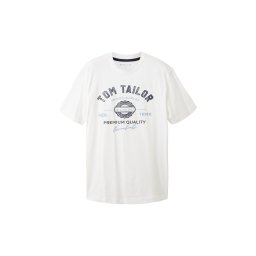 TOM TAILOR Tricou albastru marin / albastru deschis / alb