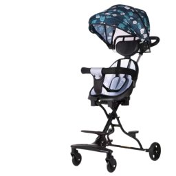 Carucior sport pliabil, NBW, copertina detasabila UV, roti pivotante cu blocare, 6-36 luni, Albastru