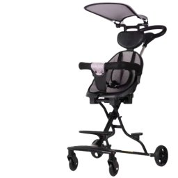 Carucior sport pliabil, NBW, copertina UV detasabila, roti pivotante cu blocare, 6-36 luni, Gri