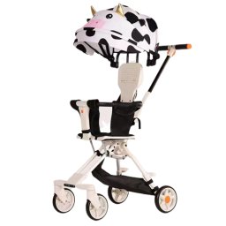 Carucior bebe sport pliabil cu copertina model vacuta, NBW, blocare roti, 6-36 luni, Alb