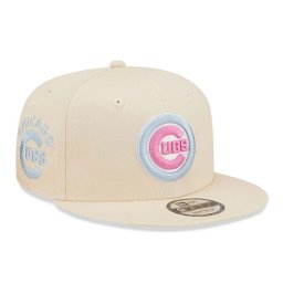 Sapca New Era 9fifty chicago cubs pastel patch bej