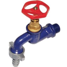 Robinet dublu serviciu din fonta 3/4 toli Albastru