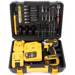 Trusa autofiletanta de impact 2 acumulatori 36V 8Ah 38 accesorii GALBENA