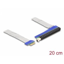 Riser card PCI Express x1 la x16 + cablu 20cm, Delock 88047