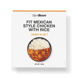 GymBeam FIT Pui în stil mexican cu orez Ready to eat 420 g