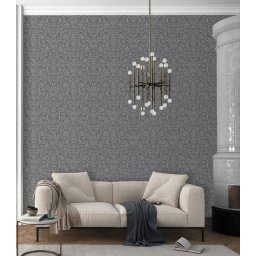 Tapet superlavabil din vinil cu design clasic pretios (Culoare tapet: 5413-02 alb, argintiu)