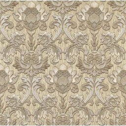 Tapet vinil clasic superlavabil cu model imperial (Culoare tapet: Z1741bej cu insertii stralucitoare pe fundal crem- auriu)