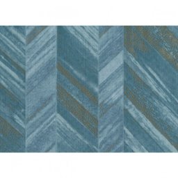 Tapet superlavabil model geometric chevron (Culoare tapet: 24643 albastru, auriu, maro)