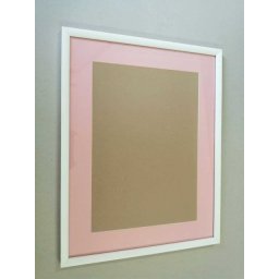 Rama foto alba A3 cu passepartout roz