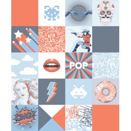 Tapet copii, model, pop art, My Kingdom, M53201