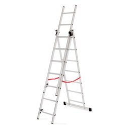 Scara aluminiu, Master, 3 tronsoane, 7 trepte, max 150 kg, 2.01-3.99 m