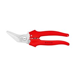 Foarfeca combinata unghiulara KNIPEX pentru carton, plastic si folii metalice, 185 mm, fabricata in Germania 95 05 185