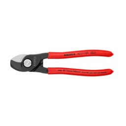 Foarfeca KNIPEX pentru cabluri cupru E i aluminiu O15 mm, 50 mm ², manere plastic, 165 mm, fabricata A n Germania 95 11 165