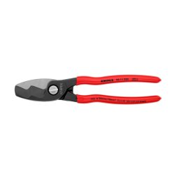 Foarfeca KNIPEX cu taiE dublu pentru cabluri cupru E i aluminiu O20 mm, 70 mm ², 200 mm, fabricata A n Germania 95 11 200