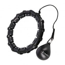 Cerc Hula Hoop cu Greutate HMS HHW02 43 cm, Negru