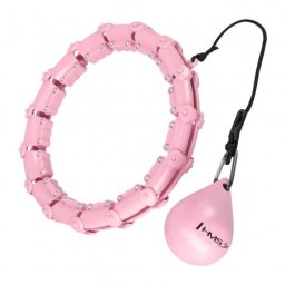 Cerc Hula Hoop cu Greutate HMS HHW02 43 cm, Roz