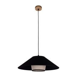 Spot-Light 16890174 - Lustră AMIGO suspendată pe cablu 1xE27/60W/230V, stejar