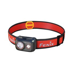 Lanternă frontală LED reîncărcabilă LED/USB IP66 800 lm 300 h negru/portocaliu Fenix HL32RTBLCK