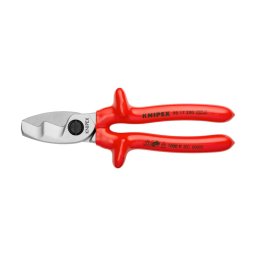 Cleste Foarfeca, Pentru Taiat Cabluri, VDE 1000 V, cu tais dublu, 200mm, KNIPEX 95 17 200