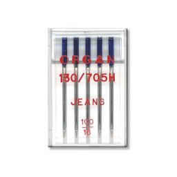 5 ace Organ Jeans, cu finete acului intre 90-110, sistem ac 130/705H