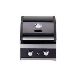 Gratar pe gaz cu 2 arzatoare din inox, incastrabil, gratare din fonta, Grand Halll Classic K02000232A