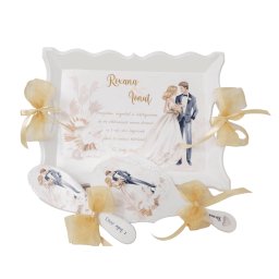 Set gatit mireasa, model personalizat, tematica Boho, 3 piese - DSPH307002