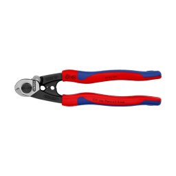 Foarfeca KNIPEX pentru cabluri sarma O7 mm si cabluri otel O5 mm, 190 mm, fabricata in Germania 95 62 190