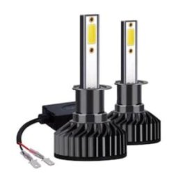 Set 2 Becuri Led H1 F2 COB Canbus 100W Lumina Alb-Rece 12.000 Lumeni