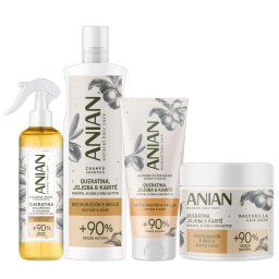 Anian Pachet Keratina Lichida, Sampon, Balsam, Masca cu Keratina, Jojoba si Unt de Shea