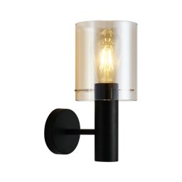 Aplică SARDO 1xE27/40W/230V negru/auriu ITALUX WL-5581-1A-BK+AMB